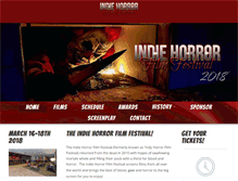 Tablet Screenshot of indiehorrorfest.com